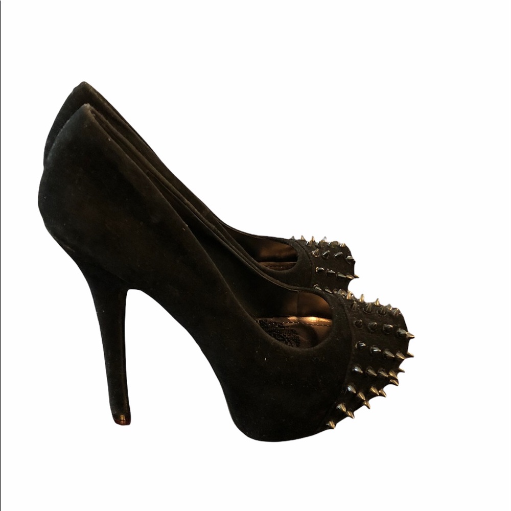 Suede Society 86 Studded Heels